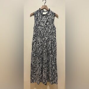 Maeve by Anthropologie Marya Tiered Black White Maxi Dress - Women’s Size Small